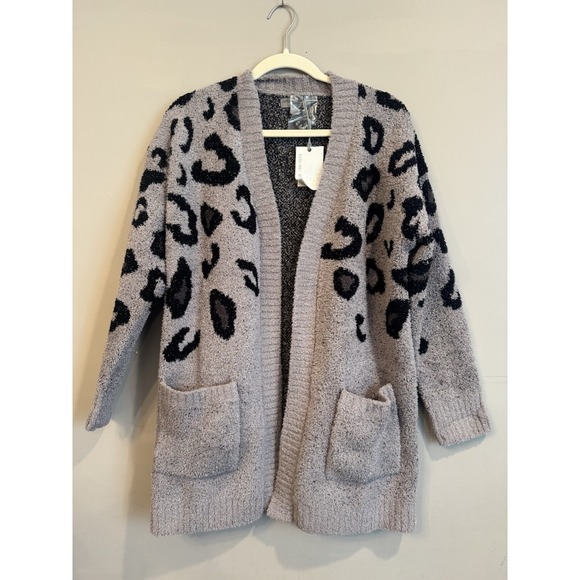 Cardigan Size Barefoot Dreams Cozychic Leopard Cardigan Barefoot
